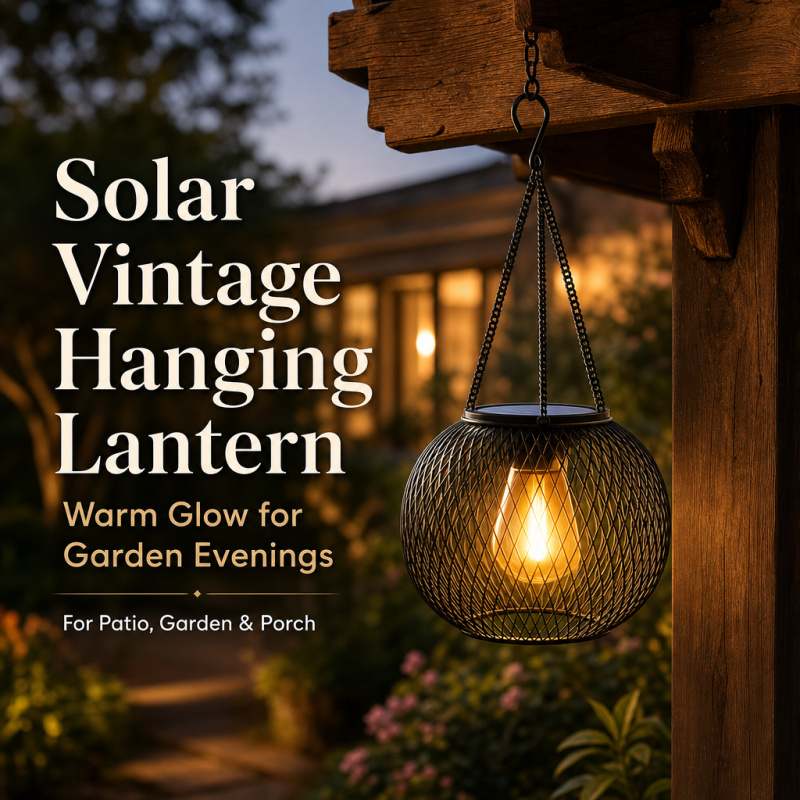 Landscape Spike Light - Solar Powered LED Hanging Floor Lamp
