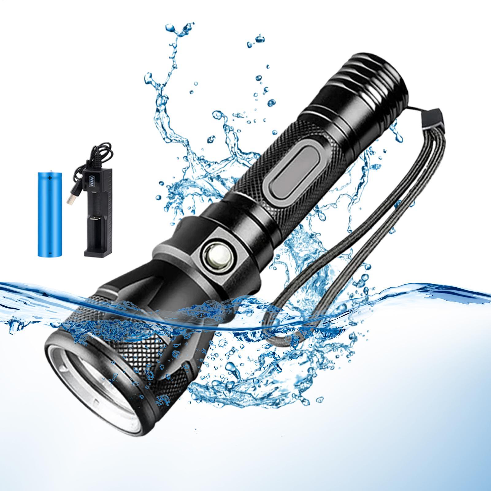 Outdoor Lighting Construction - 3-Mode Powerful Rechargeable Waterproof LED Diving