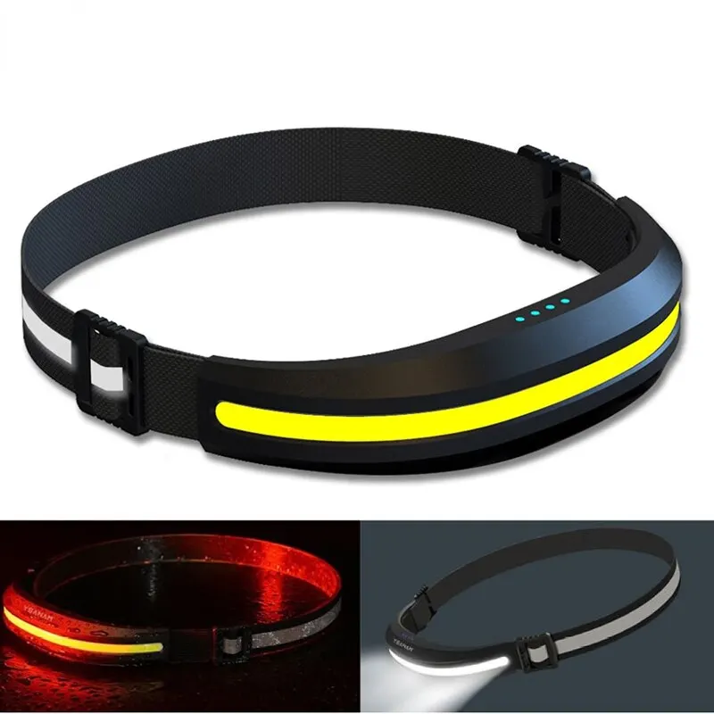 Zumtobel Outdoor Lighting - Portable COB Headlamp Rechargeable Red and
