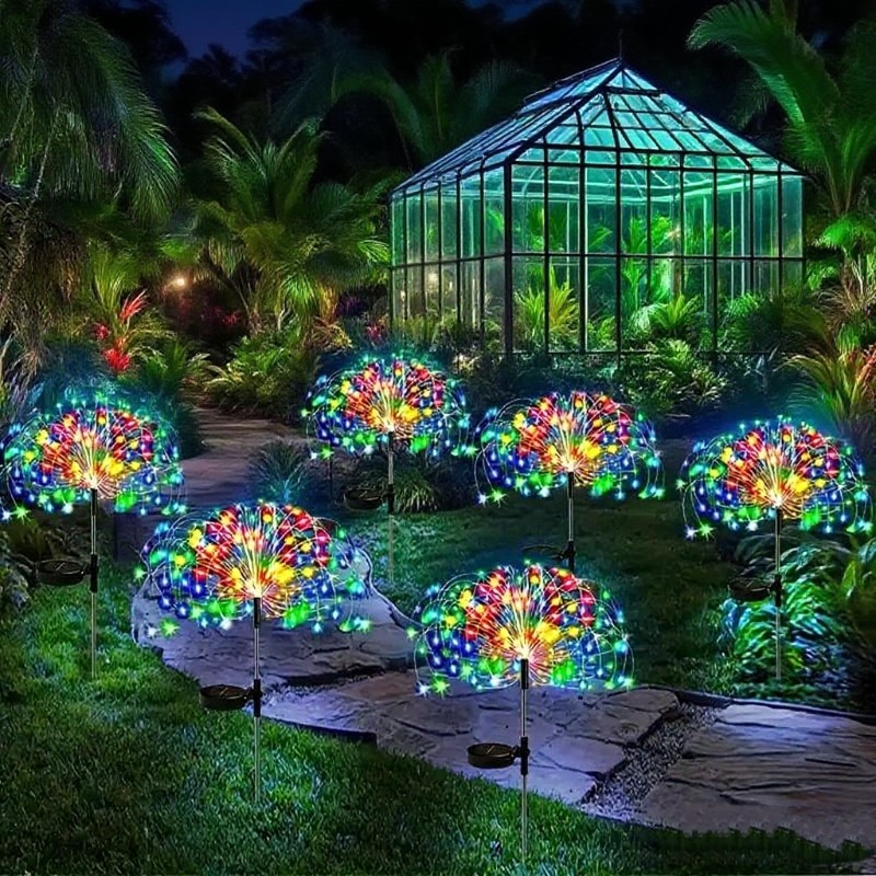 Landscape Spike Light - Solar Garden Lights 460LED Firework Lights