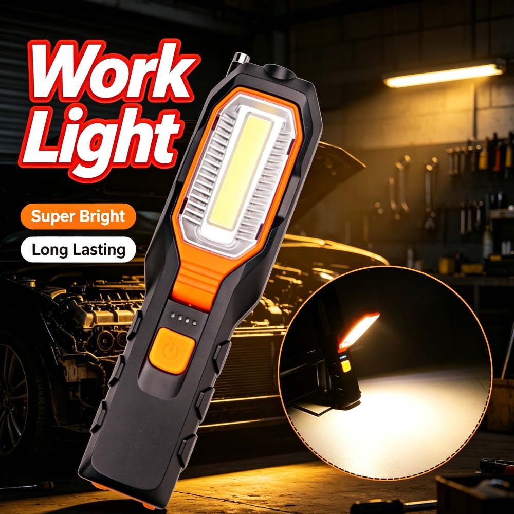Outdoor Lighting Panel - New LED Work Light Built‑in Battery