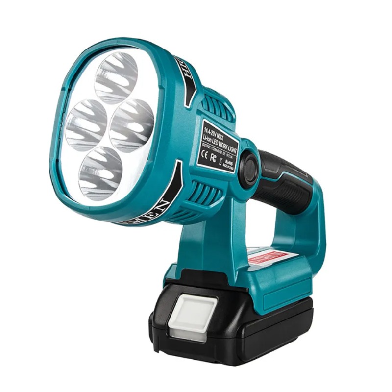 Outdoor Lighting Spotlight - 4 Modes Work Light 18/14.4V Cordless