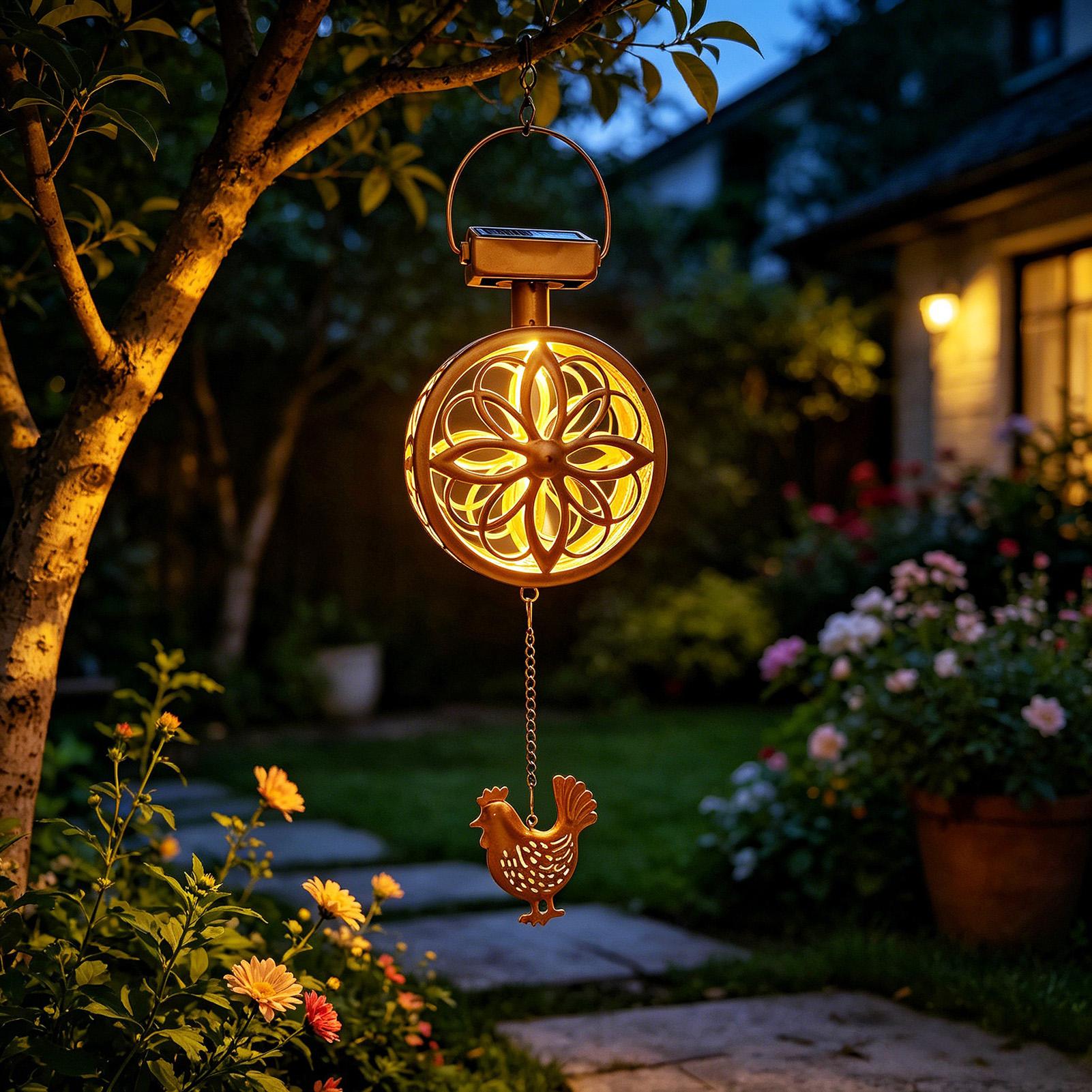 Solar Outdoor Hanging Pendant  - огляд і ціна Outdoor Lighting Yellow