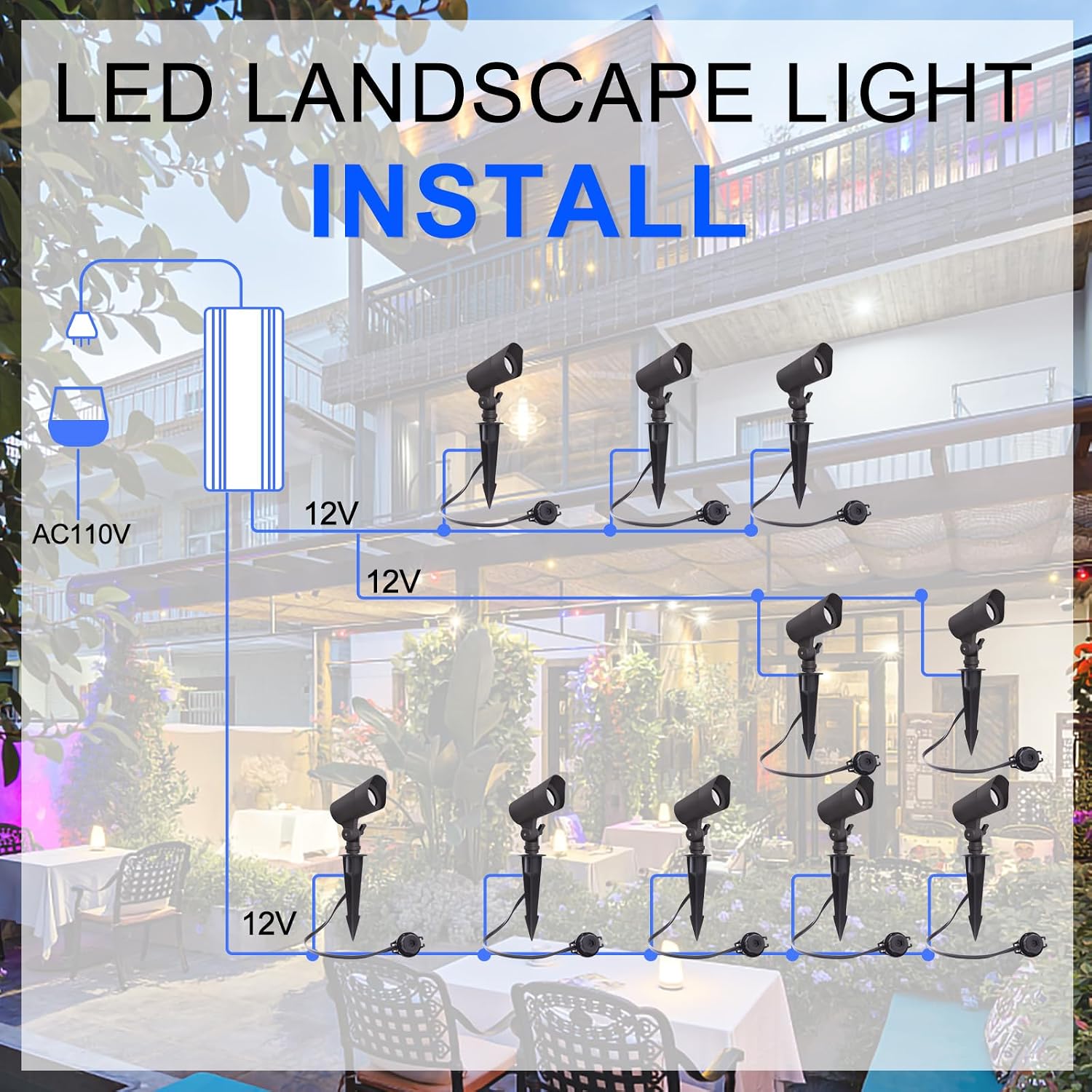 Low Voltage 12V LED Landscape  - огляд і ціна Landscape Spike Light