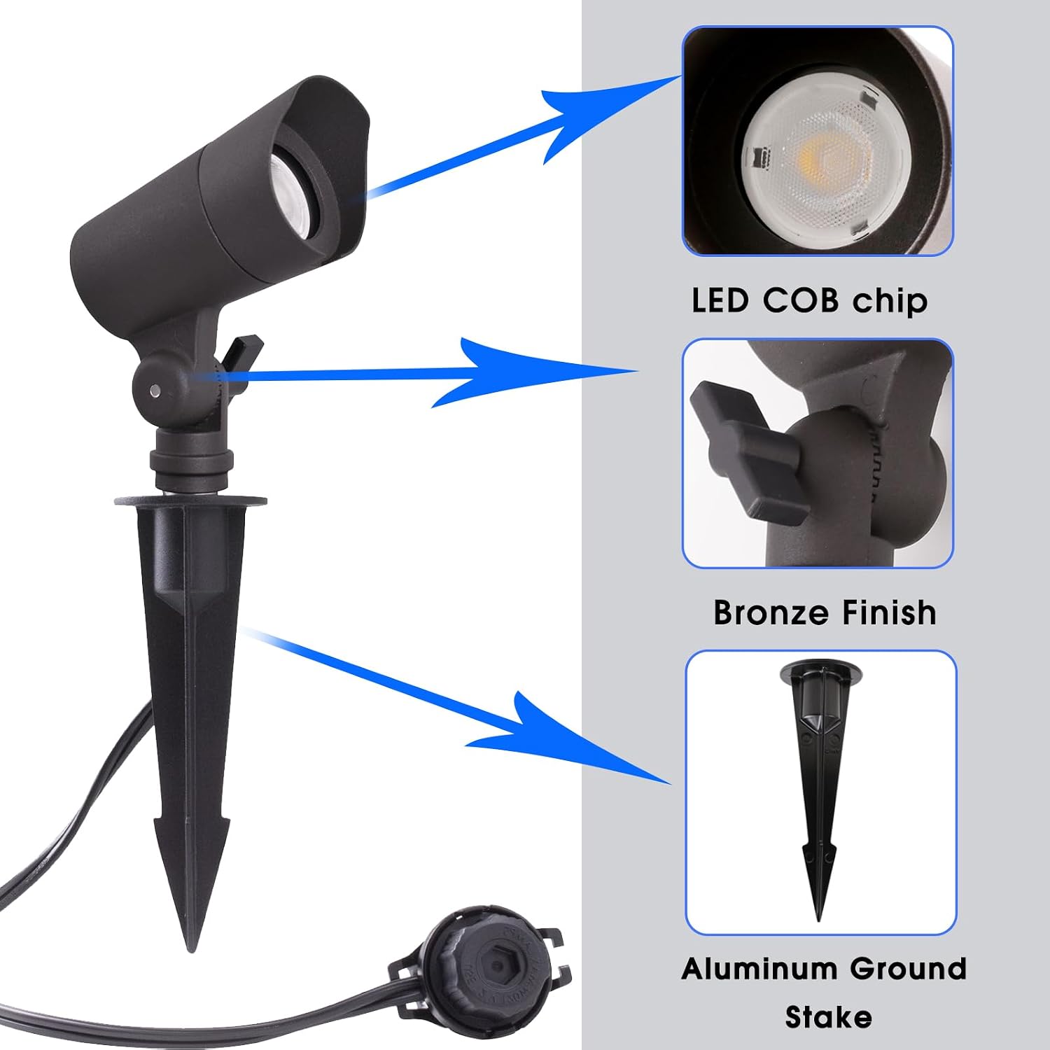 Low Voltage 12V LED Landscape  - огляд і ціна Landscape Spike Light