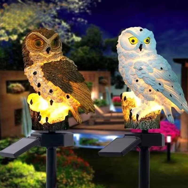 Solar Owl Garden Stake Lights  - огляд і ціна Outdoor Lighting Yard Stakes