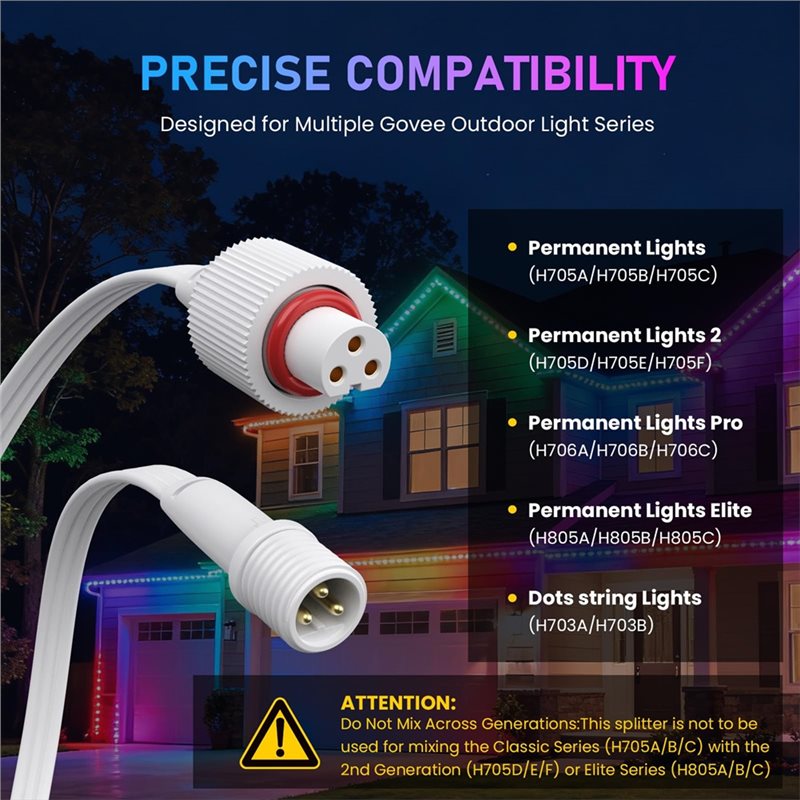 A93Z Y-Splitter Waterproof 22A - огляд і ціна Outdoor Lighting Govee