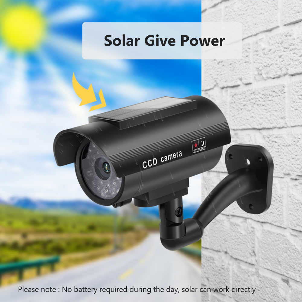 Solar Panel Dummy Surveillance - огляд і ціна Outdoor Lighting And Camera