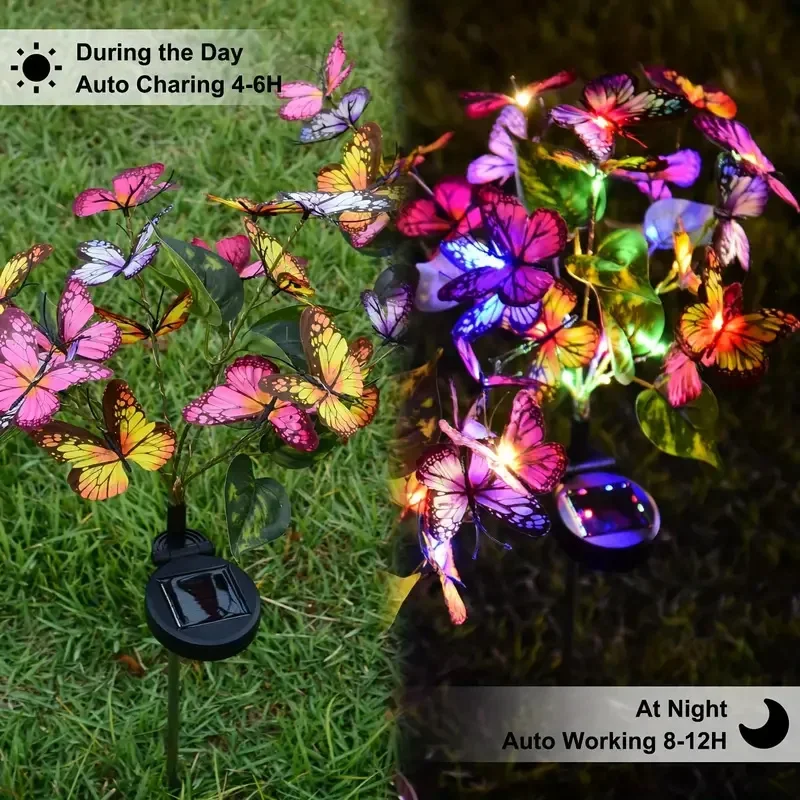 Solar LED Butterfly Garden Lig - огляд і ціна Outdoor Lighting Construction