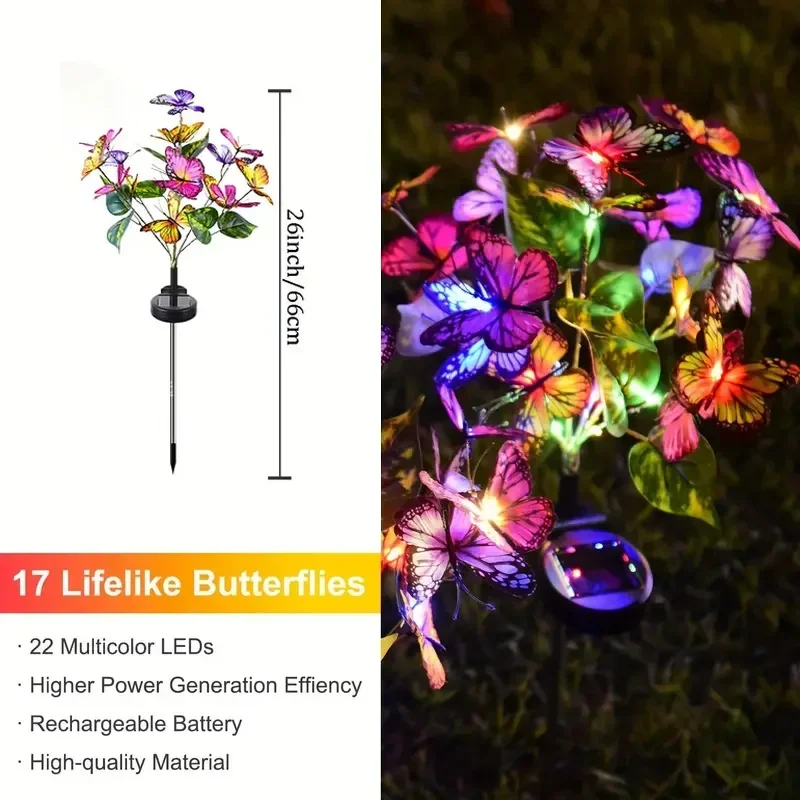 Solar LED Butterfly Garden Lig - огляд і ціна Outdoor Lighting Construction