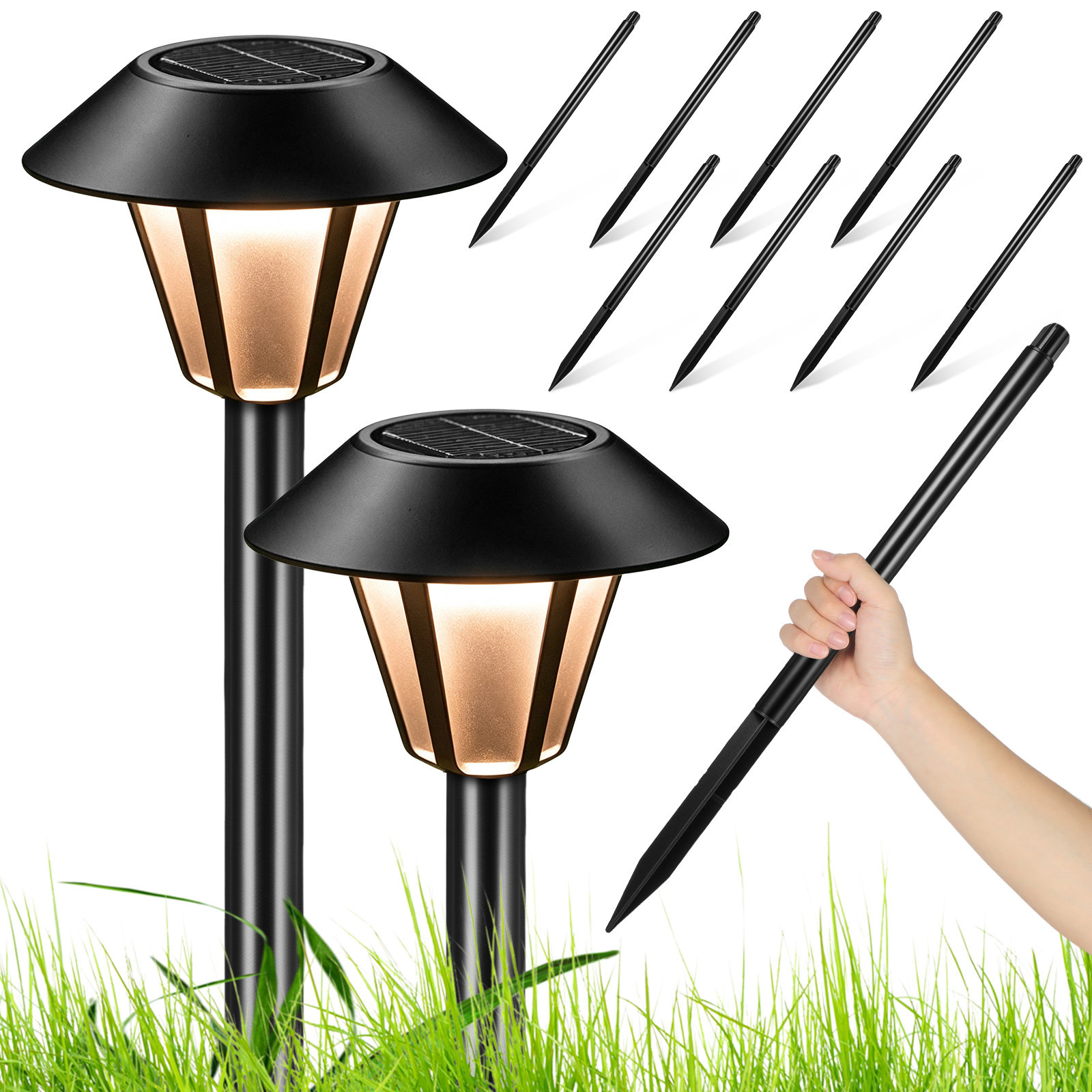 8Set Solar Light Stakes Replac - огляд і ціна Outdoor Lighting Yard Stakes
