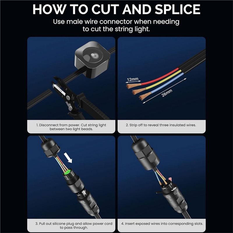 DT17 Waterproof Splice Connect - огляд і ціна Outdoor Lighting Govee