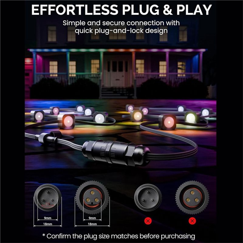 DT17 Waterproof Splice Connect - огляд і ціна Outdoor Lighting Govee