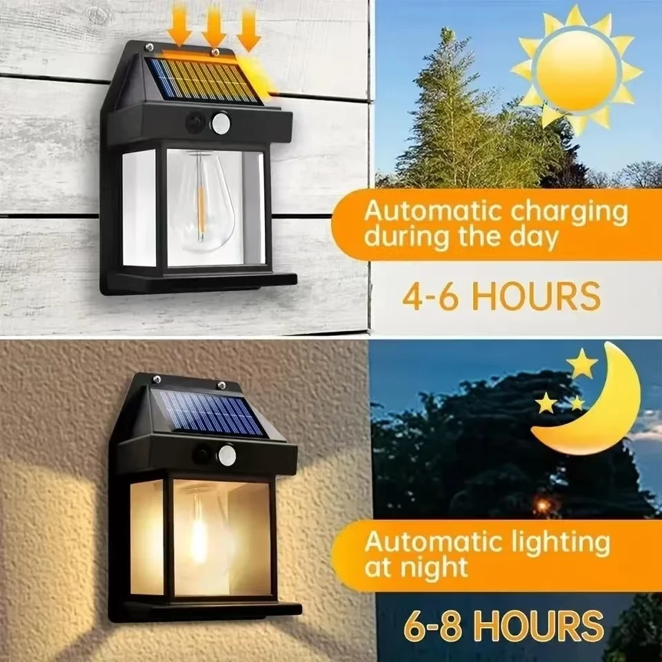 Outdoor Solar Tungsten Wall Li - огляд і ціна Outdoor Lighting Construction