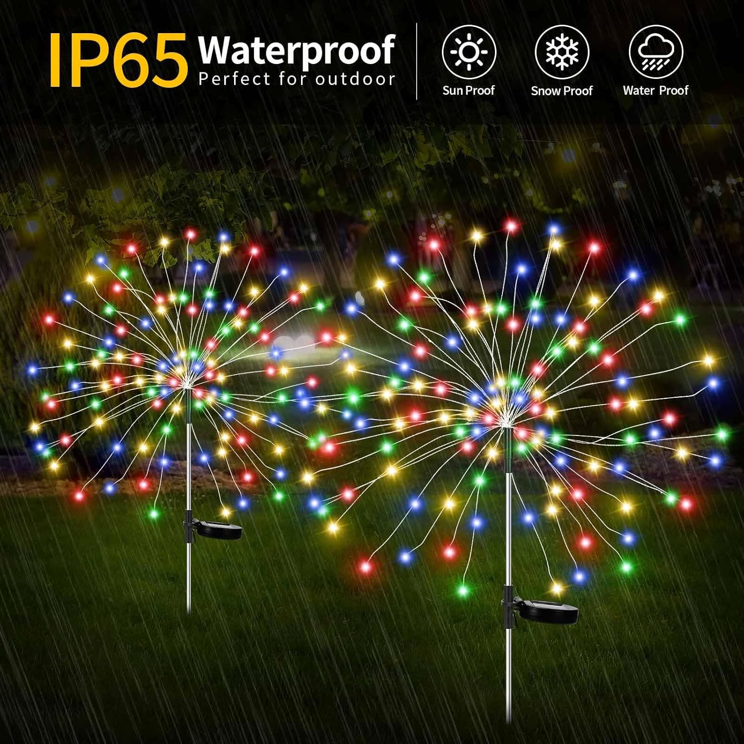 Solar Garden Lights 460LED Fir - огляд і ціна Landscape Spike Light
