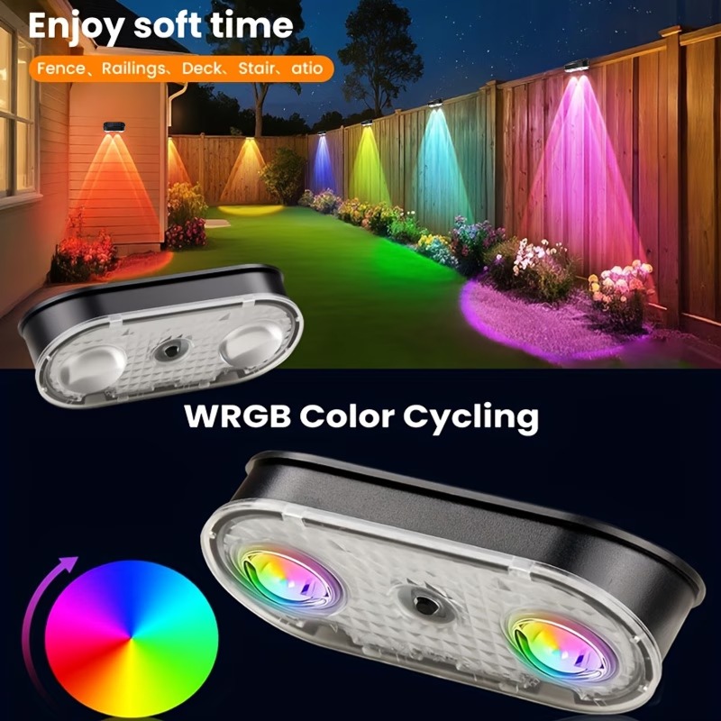 RGB Solar Fence Light IP44, 8  - огляд і ціна Landscape Spike Light