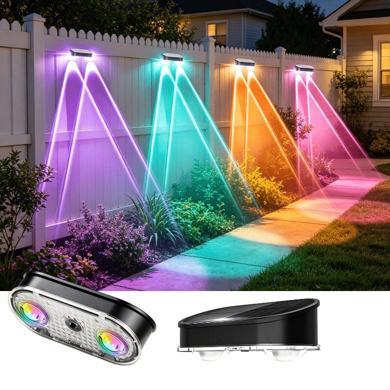 RGB Solar Fence Light IP44, 8  - огляд і ціна Landscape Spike Light