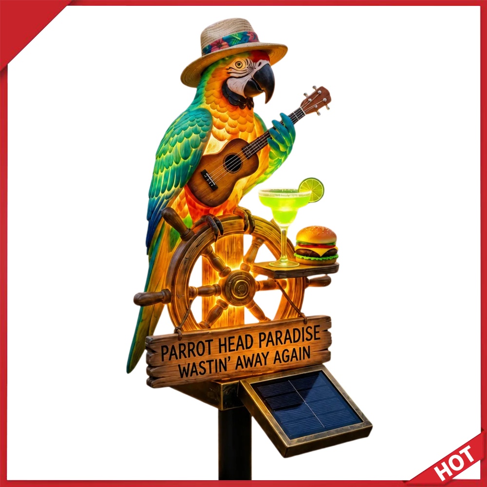Solar-Powered Outdoor Parrot S - огляд і ціна Outdoor Lighting Yard Stakes