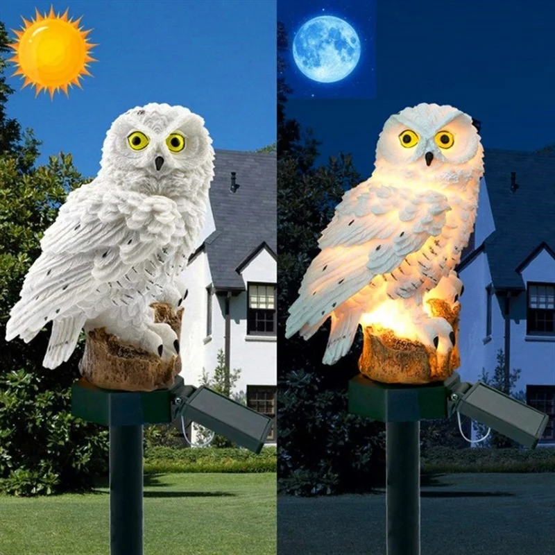 Solar Owl Statue Garden Light  - огляд і ціна Outdoor Lighting Construction