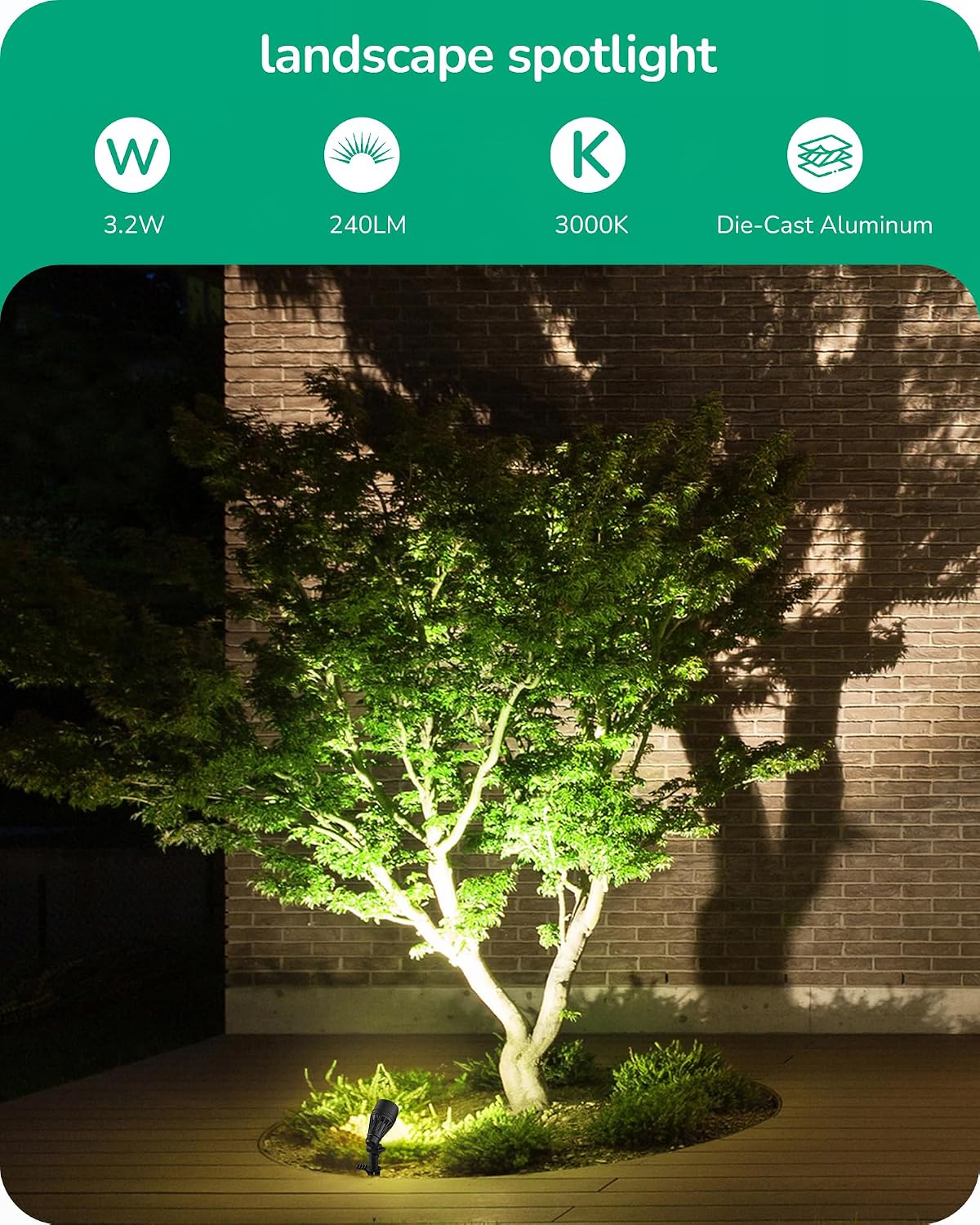 Low Voltage Spotlight Aluminum - огляд і ціна Outdoor Lighting Spotlight