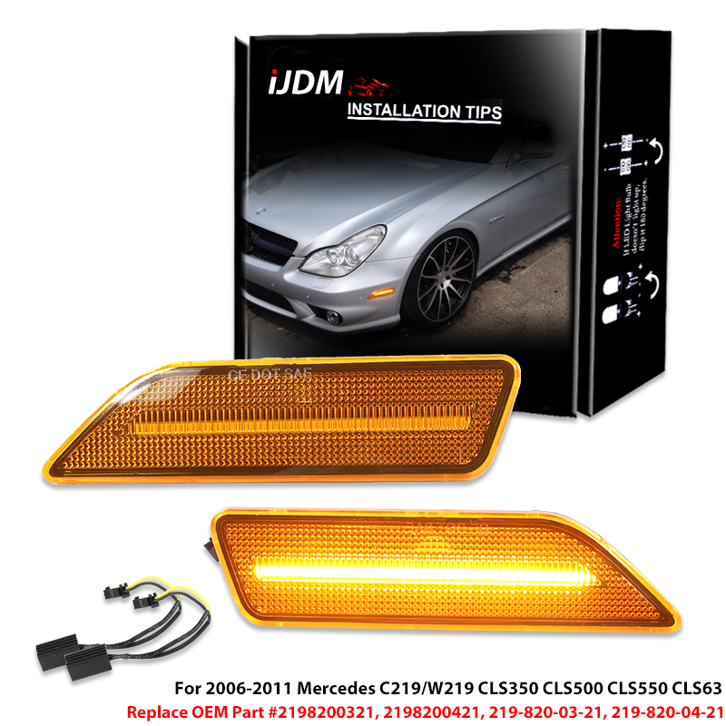 2pcs Mercedes C219/W219 CLS350 - огляд і ціна Outdoor Lighting Yellow