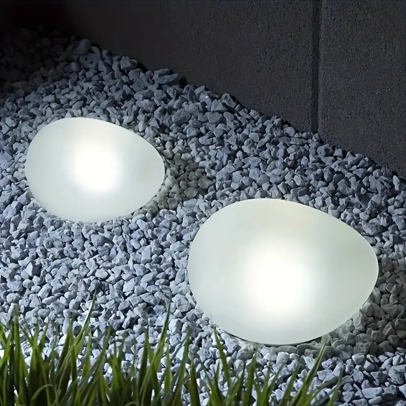 1/2Pack Solar Pebble Lights –  - огляд і ціна Landscape Spike Light