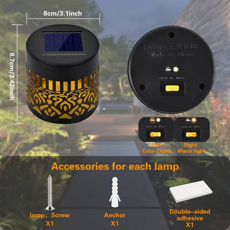 2-Pack Solar Garden Lights IP6 - огляд і ціна Outdoor Lighting Driveway