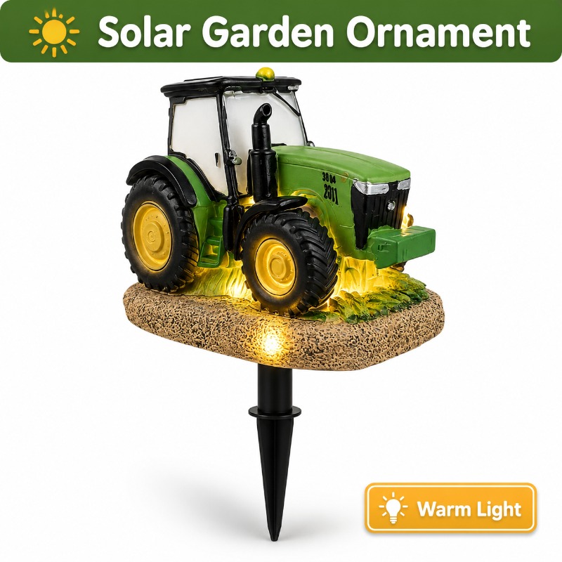 Solar Tractor Garden Stake Lig - огляд і ціна Outdoor Lighting Yard Stakes