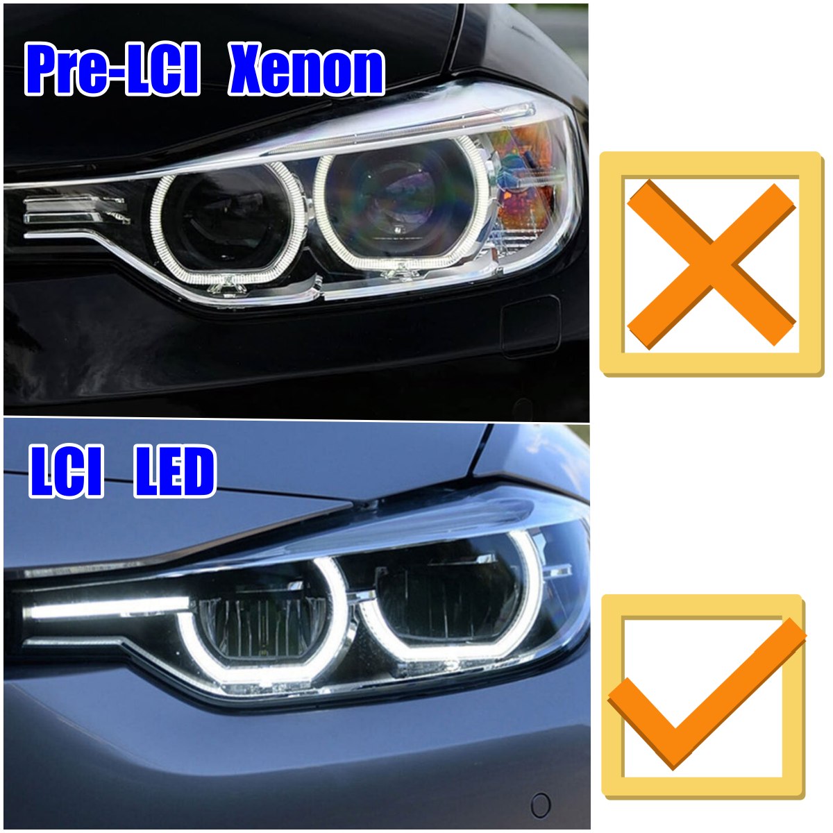 CSL Angel Eyes DRL LED Boards  - огляд і ціна Outdoor Lighting Yellow