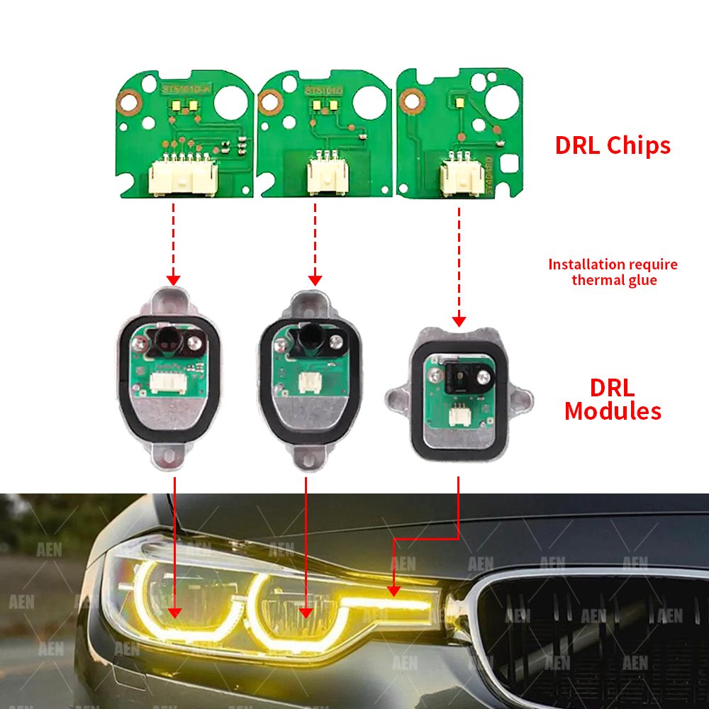 CSL Angel Eyes DRL LED Boards  - огляд і ціна Outdoor Lighting Yellow