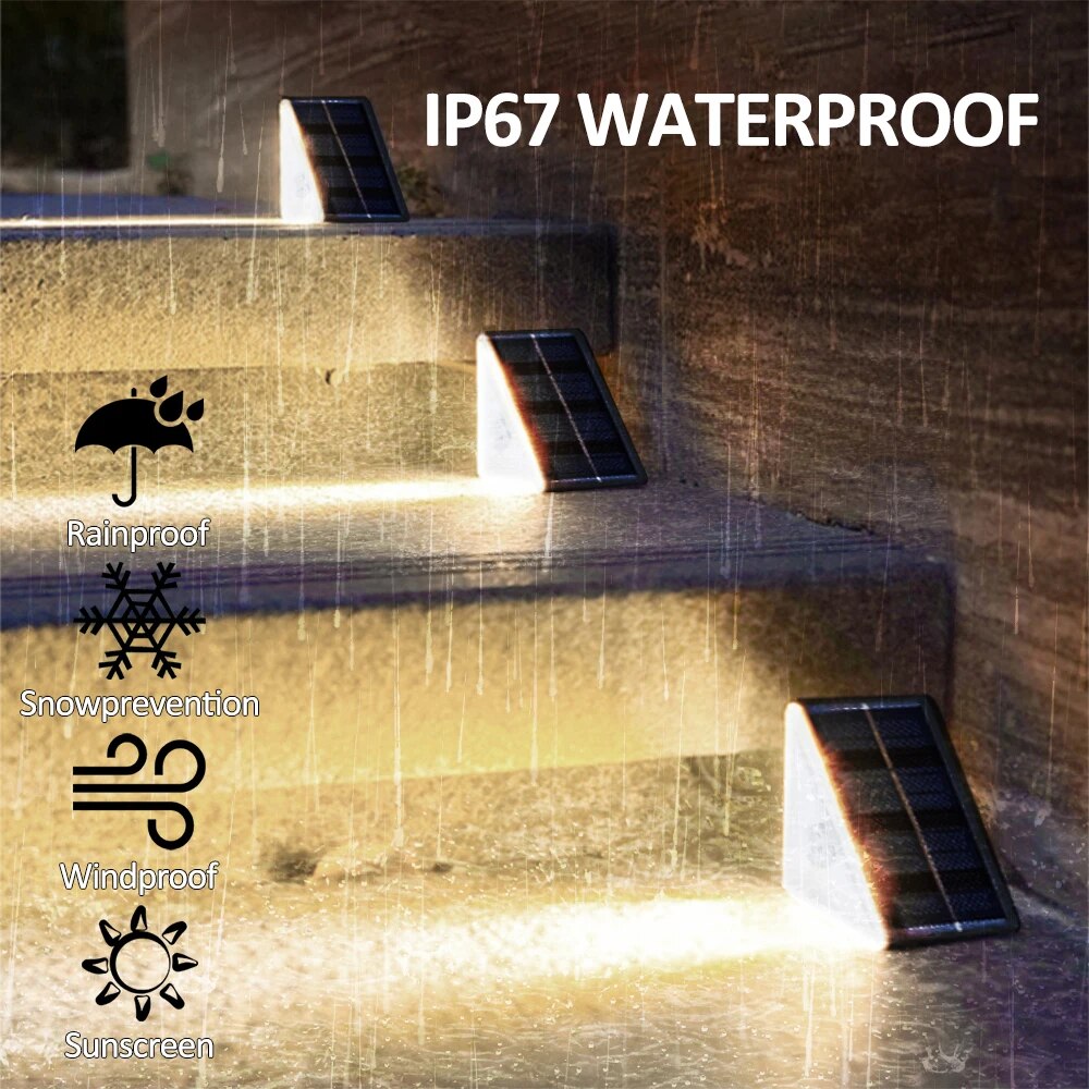 IP67 Waterproof Solar Step Lig - огляд і ціна Outdoor Lighting On Stairs