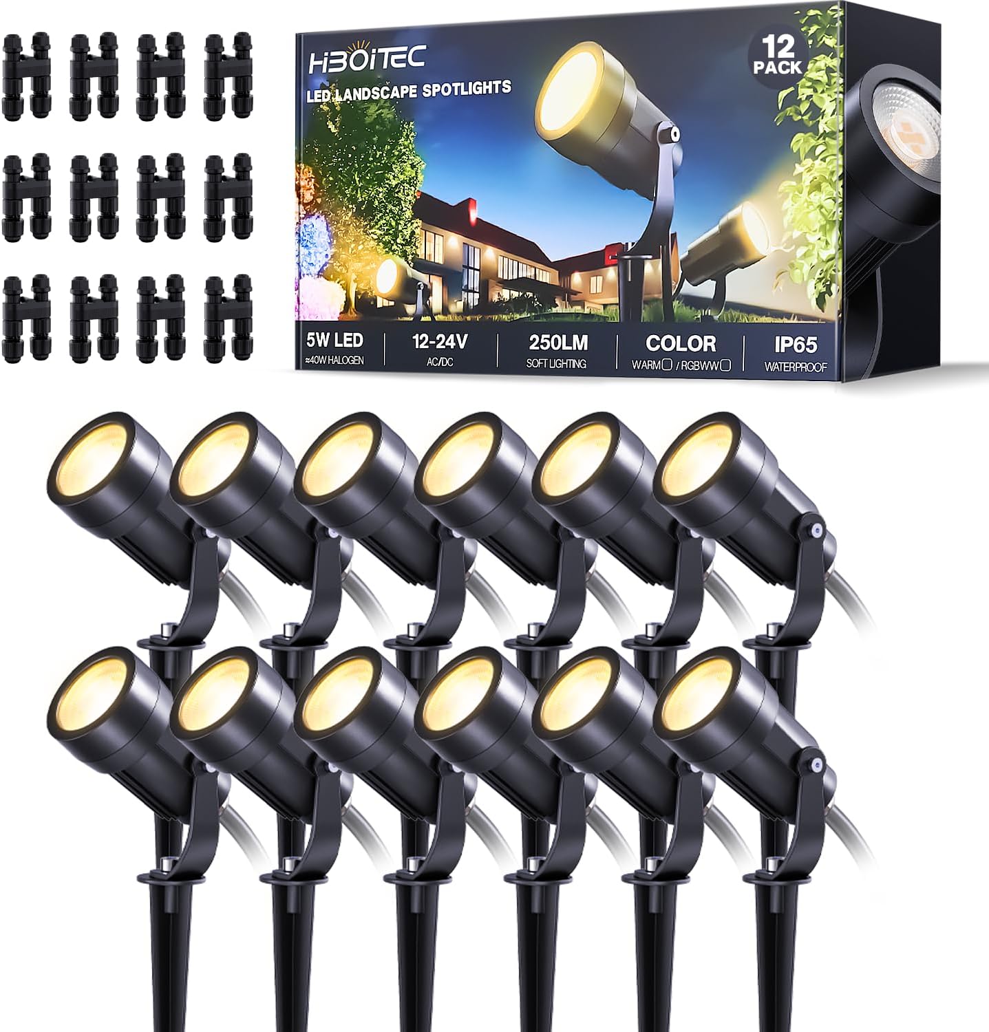 Twelve Pack Low Voltage Landsc - огляд і ціна Outdoor Lighting Spotlight