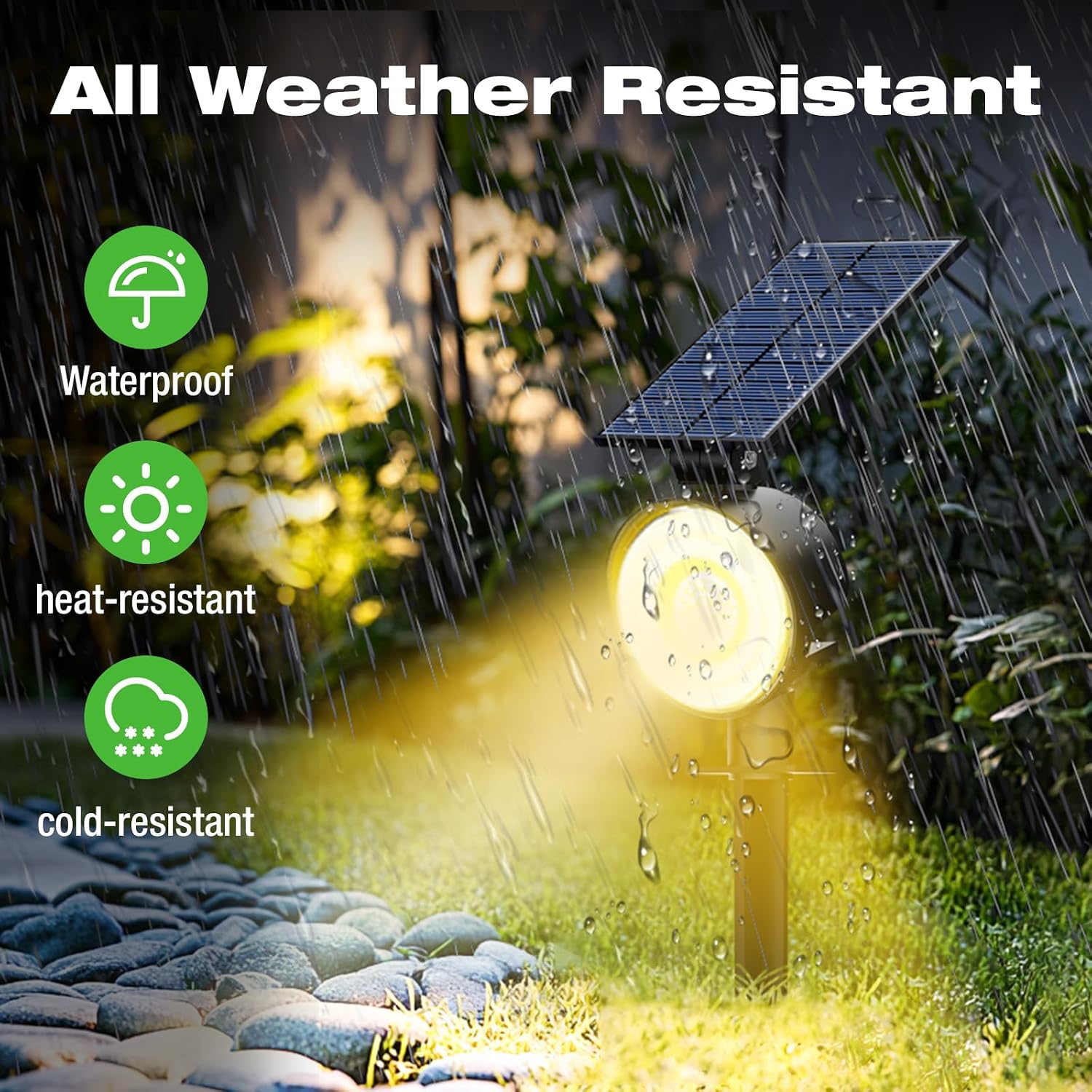 Outdoor Solar Spot Lights Wate - огляд і ціна Outdoor Lighting Spotlight