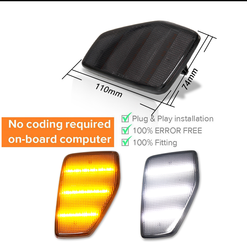 iJDM Car Amber Triple-Row LED  - огляд і ціна Outdoor Lighting Yellow
