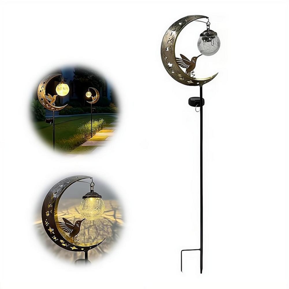 Solar Lawn Light Iron Hummingb - огляд і ціна Outdoor Lighting Yard Stakes
