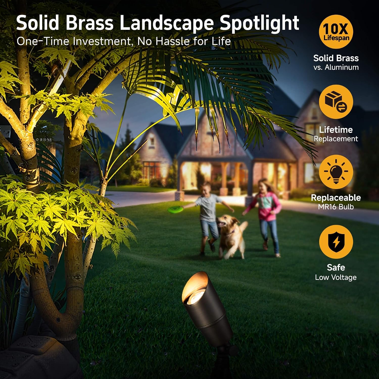 Brass Landscape Lighting Outdo - огляд і ціна Outdoor Lighting Spotlight